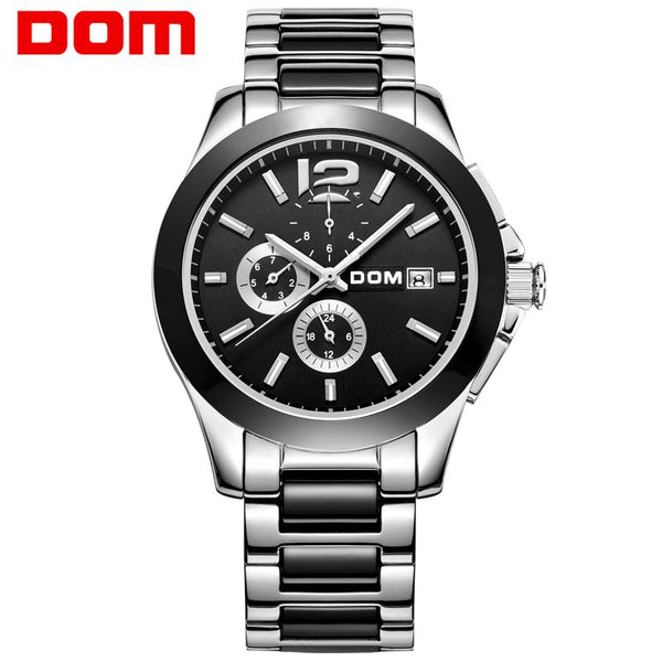 Dom  fully-automatic mechanical watch stainless steel mens watches ceramic  commercial cutout waterproof M-65D