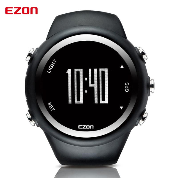 EZON GPS Distance Speed Calories Monitor Men Sports Watches Waterproof 50m Digital Watch Running Hiking Wristwatch Montre Homme