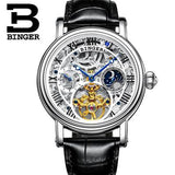 Switzerland BINGER watches men luxury brand Tourbillon Relogio Masculino water resistant Mechanical Wristwatches B-1171-3