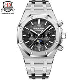 2017 New Men Mechanical Watches Men Luxury Brand Full Steel Waterproof Business Automatic Wristwatches For Men Royal Style