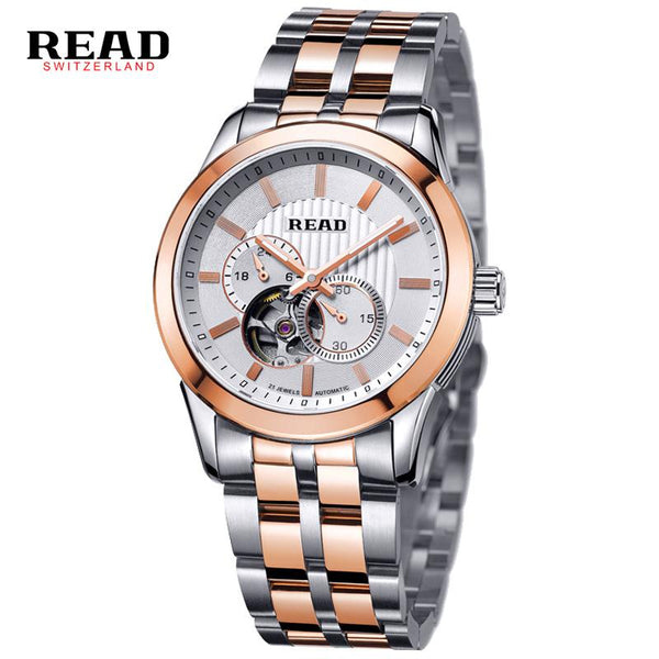 2017 READ Brand Men Male Clock Stylish Design Classic Fashion Business Automatic Watch Mechanical Wristwatch Relogio Masculino