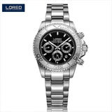 LOREO 2017 Luminous Watch Men Brand Luxury Men Clock Men Steel Wristwatch Male Mechanical Wristwatches Relogio Masculino AB2056