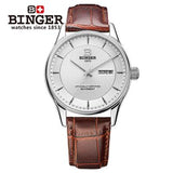 Switzerland men'swatch luxury brand Wristwatches BINGER luminous Mechanical clock full stainless steel Waterproof B5008-1