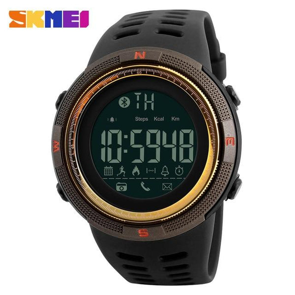 SKMEI Brand New Men's Smart Sport Watch Bluetooth Calorie Pedometer Fashion Watches Men 50M Waterproof Digital Clock Wristwatch