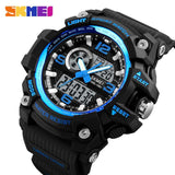 SKMEI Sports Watches Men Fashion Multi-function Chronograph Digital Quartz Dual Display Wristwatches Relogio Masculino XFCS 1283