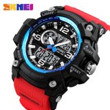 SKMEI Sports Watches Men Fashion Multi-function Chronograph Digital Quartz Dual Display Wristwatches Relogio Masculino XFCS 1283