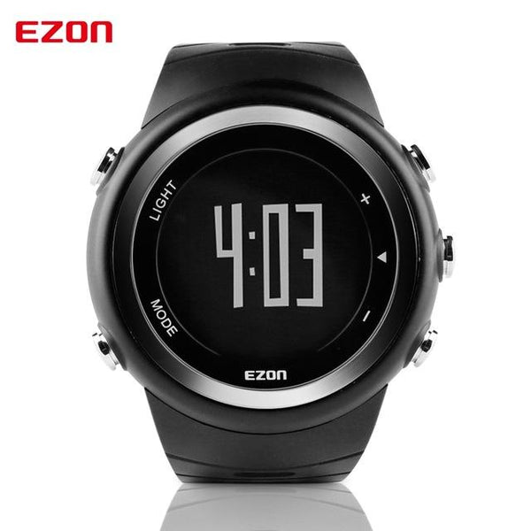 EZON Pedometer Calories Monitor Men Sports Watches Waterproof 50m Digital Watch Running Swimming Diving Wristwatch Montre Homme