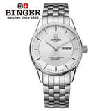 Switzerland men's watch luxury brand clock BINGER luminous Automatic self-wind full stainless steel Waterproof B5008-2