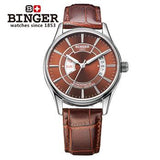 Wrist Watches Male Switzerland Mechanical Men Watch Automatic Binger Luxury Brand Japanese Movement Sapphire Men's Watch B5007