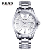 READ Brand Men's Fashion Business Automatic Watches Men Full Steel Waterproof Sport Watch Man Black Clock relogio masculino 8016