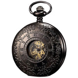 Retro KS Self Winding Mechanical Skeleton Alloy Case Copper Key Style Pendant Roman Dial Luxury Jewelry Men Pocket Watch /KSP043