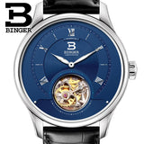 Switzerland Luxury Brand Men Watches BINGER Watch Men Seagull Automatic Movemt Tourbillon Sapphire Alligator Hide Mechanical 2