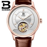 Switzerland Luxury Brand Men Watches BINGER Watch Men Seagull Automatic Movemt Tourbillon Sapphire Alligator Hide Mechanical 3