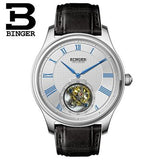 Switzerland Luxury Brand Men Watches BINGER Watch Men Seagull Automatic Movemt Tourbillon Sapphire Alligator Hide Mechanical 3