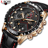 LIGE Mens Watches Top Brand Luxury Male Military Sport Luminous Watch men Business quartz-watch Male Clock Man Relogio Masculino