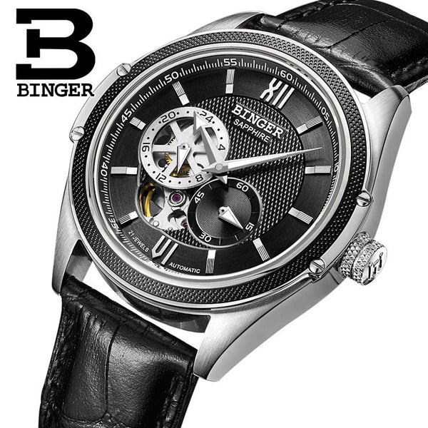 Switzerland Binger Watch Men Luxury Brand Miyota Automatic Mechanical Movement Watches Sapphire Waterproof reloj hombre B-1165-6