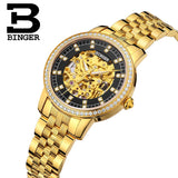 Binger Watch Women Luxury Brand Miyota Automatic Mechanical Movement Watches Sapphire Waterproof Ladies Watch B5051L2