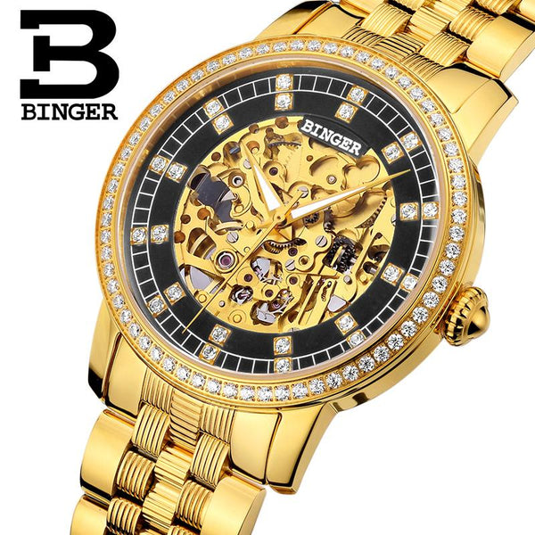 Switzerland Binger Watch Men Brand Luxury Miyota Automatic Mechanical Movement Men Watches Sapphire Waterproof Wristwatch 5051G2