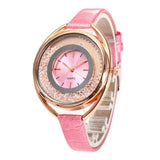 Fashion Women Quartz Watch Quicksand Design Leather Band Analog Alloy Wrist Watch Jewelry & Watches montre femme