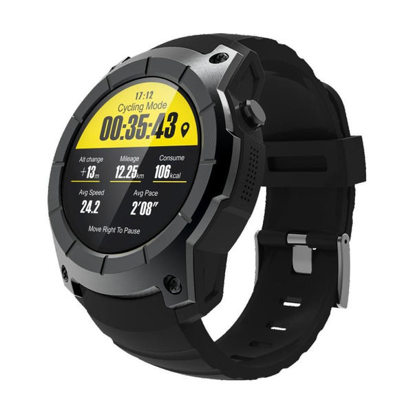 GPS 2G BT Smart Heart Rate Sport Watch-BLACK