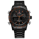 Watches men NAVIFORCE 9024 luxury brand Full Steel Quartz Clock Digital LED Watch Army Military Sport watch relogio masculino