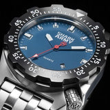 Shark Army Silver Metal Watch Bracelet 100m Water Resistant Swimming Sport Pulseira Masculina Quartz Military Wriswatch / SAW187