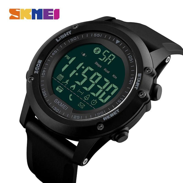 SKMEI Men Smart Watch Pedometer Waterproof Digital Wristwatches Remote Camera Calorie Bluetooth Watches Relogio Masculino 1321