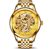 AESOP Luxury Watch Men Automatic Mechanical Wrist Wristwatch Gold Dragon Waterproof Male Clock Relogio Masculino Famous Brand 40