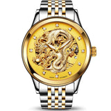 AESOP Luxury Watch Men Automatic Mechanical Wrist Wristwatch Gold Dragon Waterproof Male Clock Relogio Masculino Famous Brand 40