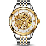 AESOP Luxury Watch Men Automatic Mechanical Wrist Wristwatch Gold Dragon Waterproof Male Clock Relogio Masculino Famous Brand 40