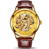 AESOP Luxury Watch Men Automatic Mechanical Wrist Wristwatch Gold Dragon Waterproof Male Clock Relogio Masculino Famous Brand 40