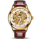 AESOP Luxury Watch Men Automatic Mechanical Wrist Wristwatch Gold Dragon Waterproof Male Clock Relogio Masculino Famous Brand 40