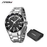 SINOBI Men S Shock Business Watch 2018 Full Steel Male Fashoin Military Wrist Watches Men Luminous Hands Relogio Masculino saat