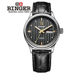 Switzerland men's watch luxury brand Wristwatches BINGER business Automatic men watches sapphire full stainless steel B5006-10