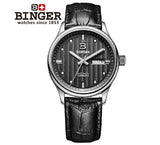 Switzerland men's watch luxury brand Wristwatches BINGER business Automatic men watches sapphire full stainless steel B5006-10