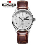 Switzerland men's watch luxury brand Wristwatches BINGER business Automatic men watches sapphire full stainless steel B5006-10