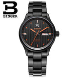 Switzerland men's watch luxury brand Wristwatches BINGER business Automatic men watches sapphire full stainless steel B5006-10