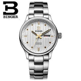 Switzerland men's watch luxury brand Wristwatches BINGER business Automatic men watches sapphire full stainless steel B5006-10