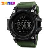 SKMEI Men Smart Sports Watch Pedometer Calorie Chronograph Fashion Outdoor Sports Watch 50 Meter Waterproof Digital Watch 1385