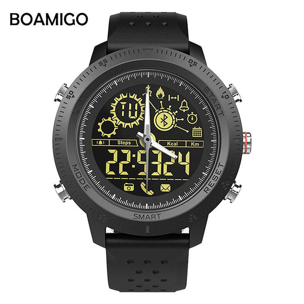 BOAMIGO Bluetooth Smart Watches Phone Call Smartwatch Sports Digital Watches Pedemeter Calories Bluetooth 4.0 For IOS Android