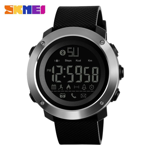 SKMEI 1285 Men Women Sports Outdoor Watch Calories Remind Bluetooth Remote Control Camera Life Waterproof Relogio Feminino