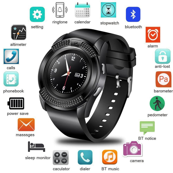 BANGWEI Couple Multifunction Smart Watch LED Color Screen Clock Pedometer Smart Digital Watch Men Women Android Smart Wristwatch