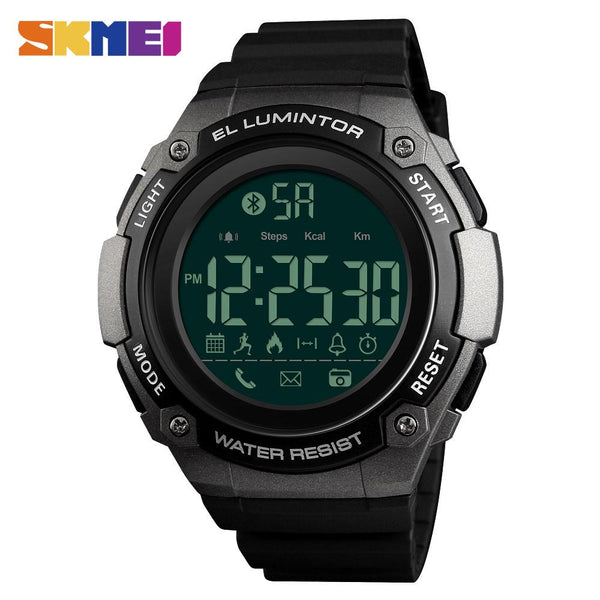 SKMEI Men Smart Sports Calorie Pedometer Watch Call Reminder Clock Distance Countdown 50M Waterproof Clock Relogio Masculino