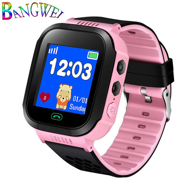 BANGWEI2018 New Children Positioning Watch LBS tracker Children intelligent Anti-lost Watch SOS Call APP link mobile smart watch