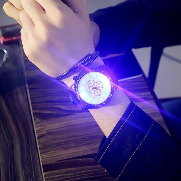 Unisex Couple Fashion LED Luminous Lights Electronic Watch Hot Women Men Quartz Wrist Watch Casual Student Clock Men's  Relogio