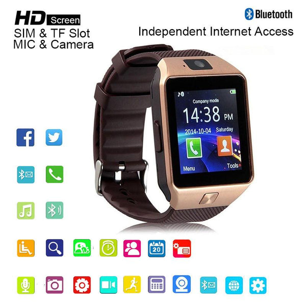 Bluetooth Smart Watch Dz09 Anti-Lost Passometer Support Sim Card Tf Card For Android Phone