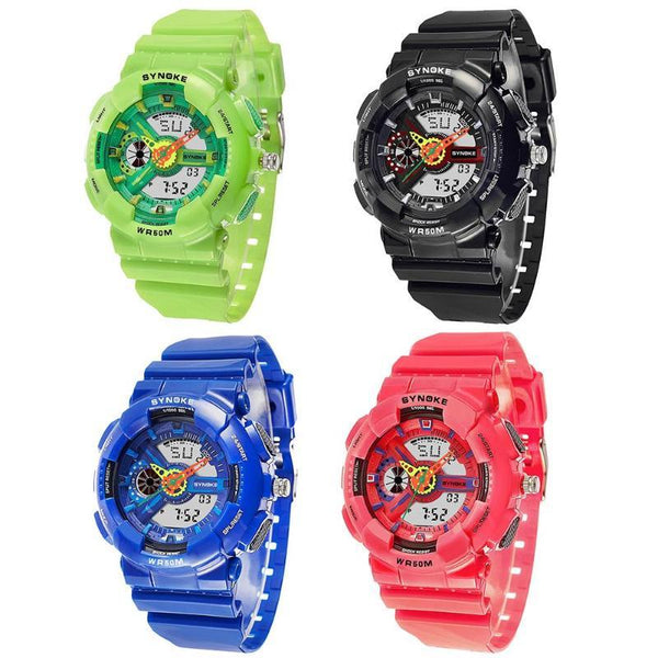 Children Running Sports Waterproof Kids Luminous Digital Electronic Watches Fashion Kids Alarm LED Digital Watches For Students