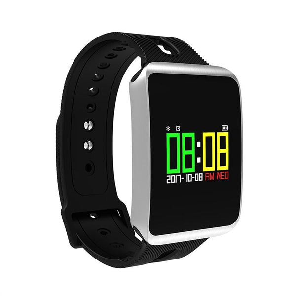 IP68 Waterproof Smart Watch Bluetooth 4.0 OLED Touch Screen Smartwatch Heart Rate Monitor Blood Pressure Blood Oxygen Intelligent Watch for iOS 8.0/ Android 4.4 Phones