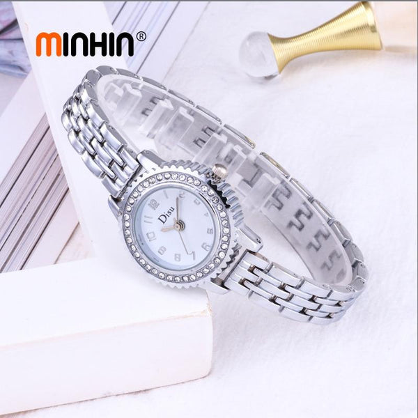 MINHIN Women Charms Bracelet Watches Fashion Casual Dress Smart Wristwatch Ladies Rhinestone Quartz Watch Clock Dropshiping