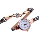 New Fashion Ladies Watch Women Diamond Wrap Around Leatheroid Quartz Wrist Watch Bracelet wristwatch erkek kol saati